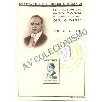 FA-02 -  Decênio do Governo Getúlio Vargas  - 1940