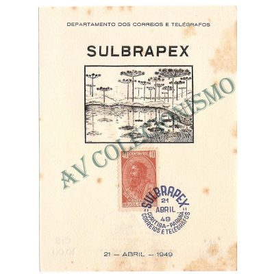 FA-13U -  Exposição Filatélica SULBRAPEX - 1949