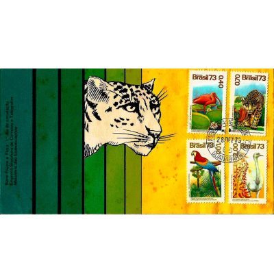 FDC039CPD - Série Fauna e Flora - 1973