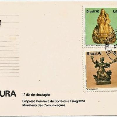 FDC108CPD/CBC - Evolução da escultura no Brasil - 1976