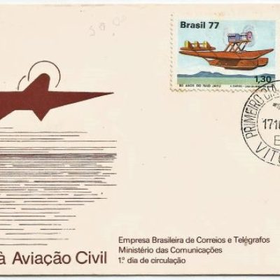FDC135CPD - Homenagem à Aviação Civil - 1977