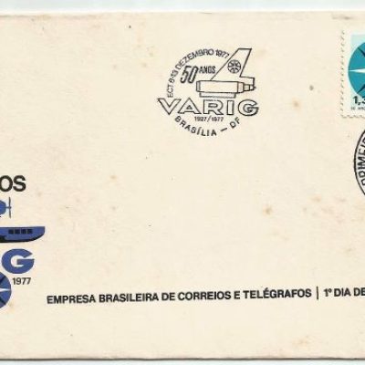 FDC142CPD/CBC - 50 Anos VARIG - 1977