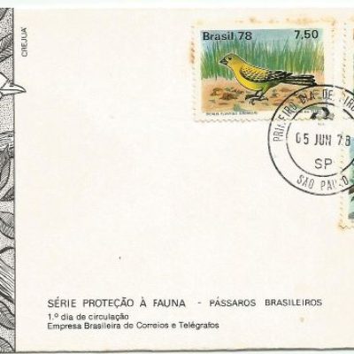 FDC150CPD - Série Proteção à Fauna - Pássaros Brasileiros - 1978