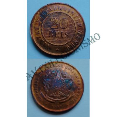 MBZ 811 - Moeda 20 Réis - Bronze - 1908 - SOB