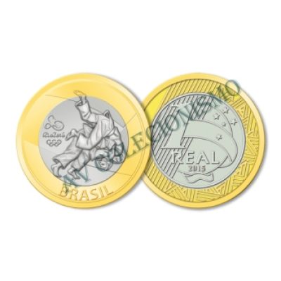 MRS 602 - Moeda 1 Real - Jogos Olímpicos - Rio2016 - Judo - 2015 - FC