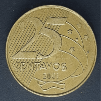 MRS 515 - Moeda 25 Centavos - 2001 - FC