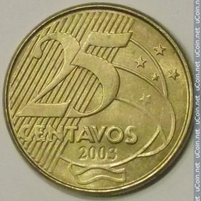 MRS 517 - Moeda 25 Centavos - 2003 - FC