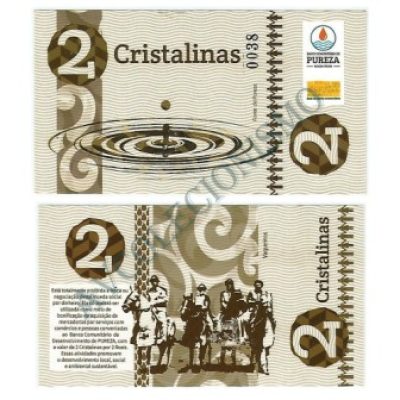 MSB008 - Moeda Social - Cristalina - C$ 2,00 - B. Pureza - Bebida Velha - RN - FE