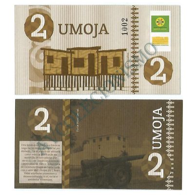 MSB050 - Moeda Social - Umoja - U$ 2,00 - Banco Comunitário - Sta Luzia - Salvador - BA - FE