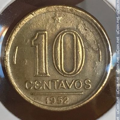 MVM 202 - Moeda 10 centavos - Bronze-Alumínio - 1952 - José Bonifácio de Andrada e Silva - SOB