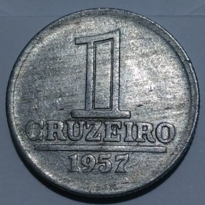 MVM 274 - Moeda 1 cruzeiro - Alumínio - 1957 - SOB