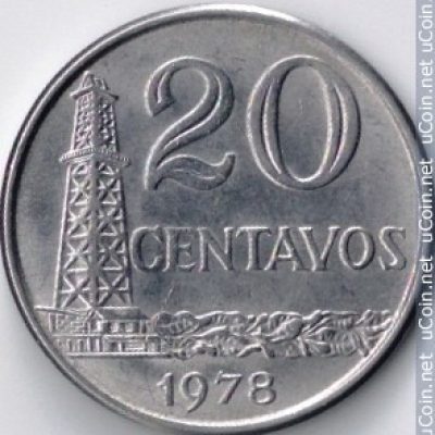 MVM 309 - Moeda 20 Centavos - Cupro-níquel/Aço Inox - 1978 - SOB