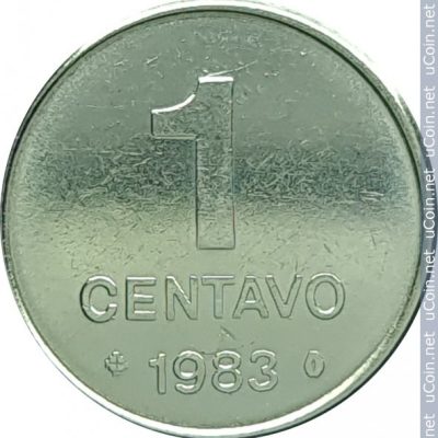 MVM 341 - Moeda 1 Centavo - Aço Inoxidável - 1983 - SOJINHA - FC