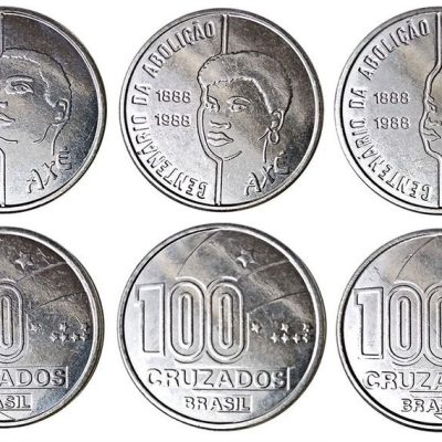 MVM 403 - Moeda 100 Cruzados - Série AXÉ - 100 Anos Abolição - 1988