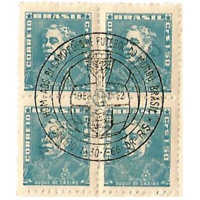 QR499 - Duque de Caxias - Carimbo Bicampeão de Futebol - 1958-1962