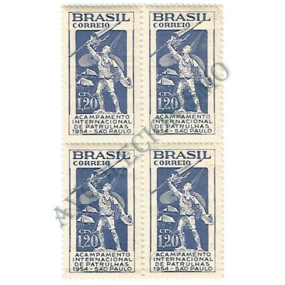 QC0342 - 1º Acampamento Internacional das Patrulhas - São Paulo/SP - 1954 - NNN