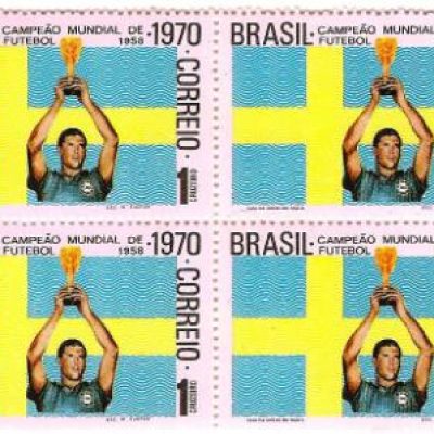 QC0680 - Brasil - Tricampeão Mundial de Futebol - 1970 - MINT