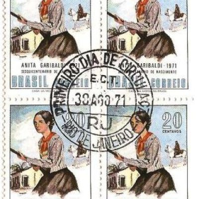 QC0704CPD - Sesquicentenário de Anita Garibaldi - 1971 - NN