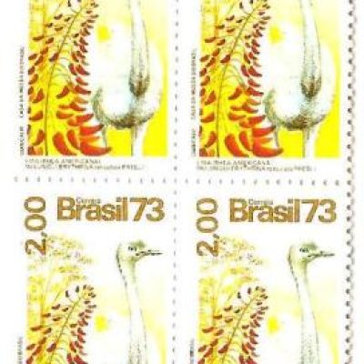 QC0828 - Flora e Fauna -  Ema e mulungu - 1973 - MINT