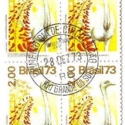 QC0828CPD - Flora e Fauna -  Ema e mulungu - 1973 - MINT