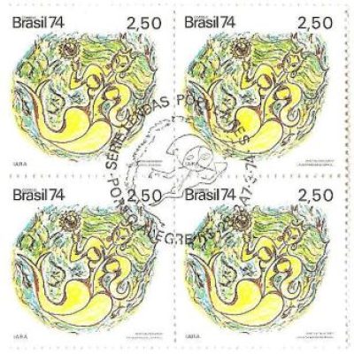 QC0833CBC - Divulgação das Lendas Populares Brasileiras - Iara - 1974 - MINT