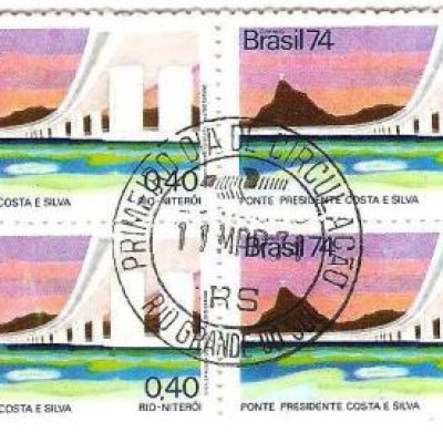 QC0834CPD - Inauguração da Ponte Rio-Niterói - 1974 - MINT