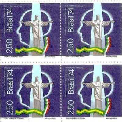 QC0839 - Centenário do nascimento de Guilherme Marconi - 1974 - MINT