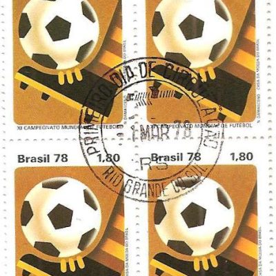QC1030CPD - XI Campeonato Mundial de Futebol Argentina - Bola no pé - 1978 - MINT
