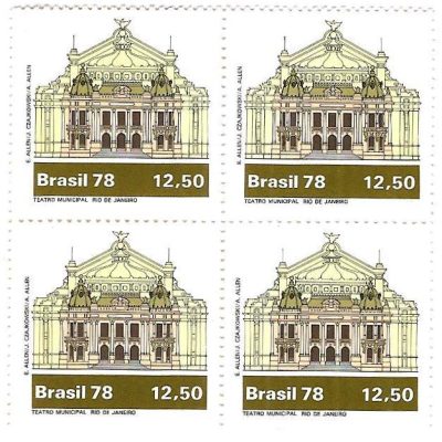 QC1078 - Teatros Brasileiros - Teatro RJ - 1978 - MINT