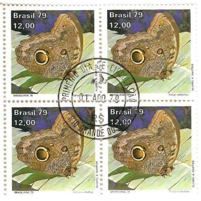 QC1100CPD - Dia da Selo - Brasiliana 79 - Borboletas - 1979 - CPD