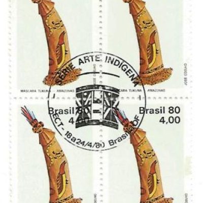 QC1137CBC - Arte Indígena - Máscara Tukuna - 1980 - CBC