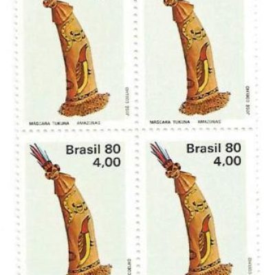 QC1137MINT - Arte Indígena - Máscara Tukuna - 1980 - MINT