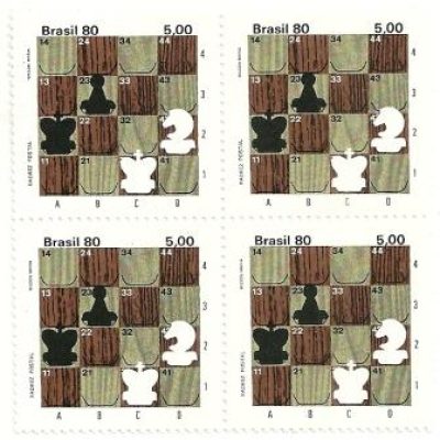 QC1174MINT- Xadrez Postal - Tabuleiro - 1980 -MINT