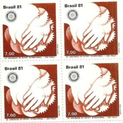 QC1201MINT- 72ª Convenção do Rotary Internacional - São Paulo - Mãos - 1981 - MINT