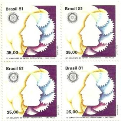 QC1202MINT- 72ª Convenção do Rotary Internacional - São Paulo - Perfis - 1981 - MINT