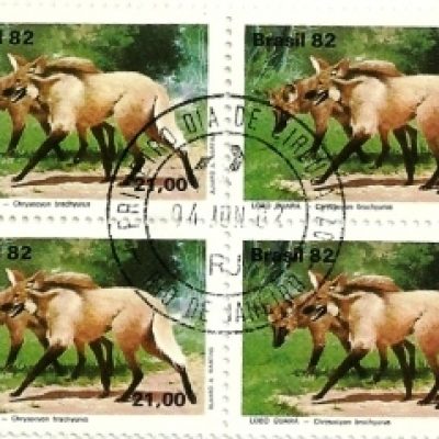 QC1262CBC - Fauna Brasileira - Lobos Guará - 1982 - CBC