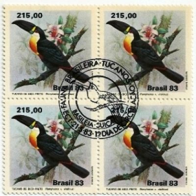 QC1324CBC - Fauna Brasileira Tucano - Bico Preto   - 1983 - CBC