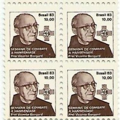 QC1369MINT - Campanha contra o Mal de Hansen - Frei Borgard - 1983 - MINT