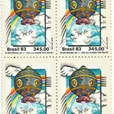 QC1370MINT - Bicentenário do 1º Voo do Homem por Balão - Irmãos Montgolfier - França - 1983 - MINT