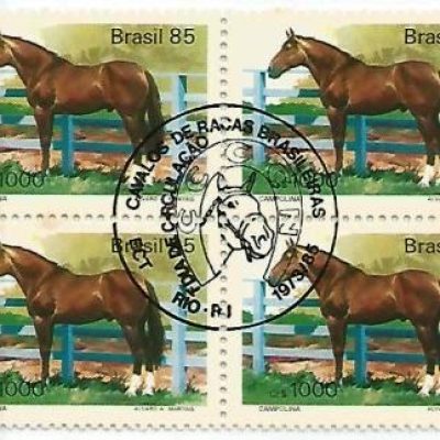 QC1444CBC - Cavalos de Raças Brasileiras - 1985 - CBC