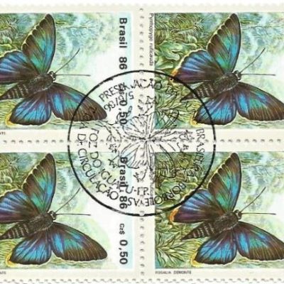QC1512CBC - PRESERVAÇÃO DA FAUNA BRASILEIRA- BORBOLETAS - 1986 - CBC