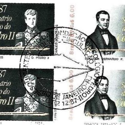 QC1571CBC - 150 ANOS DA FUNDAÇÃO DO COLÉGIO PEDRO II, RIO DE JANEIRO - 1987 - CBC