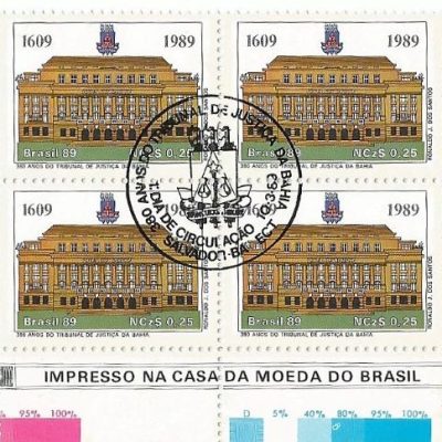 QC1619CBC - 380 ANOS DO TRIBUNAL DE JUSTIÇA DA BAHIA - 1989 - CBC