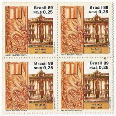 QC1620MINT - ANO DA BIBLIOTECA PÚBLICA - 1989 - MINT