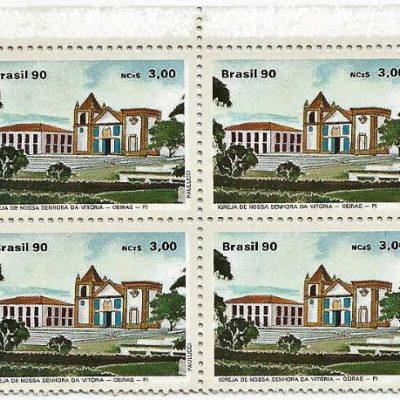 QC1668MINT - ARQUITETURA RELIGIOSA NO BRASIL - 1990 - MINT