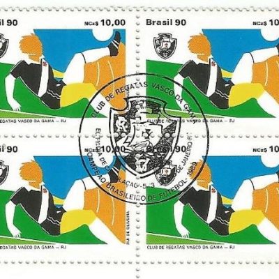 QC1672CBC - CLUBES DE FUTEBOL IV CAMPEÃO BRASILEIRO DE FUTEBOL/89 VASCO DA GAMA - 1990 - CBC