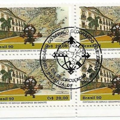 QC1686CBC - CENTENÁRIO DO SERVIÇO GEOGRÁFICO DO EXÉRCITO - 1990 - CBC