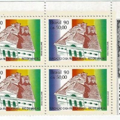 QC1691MINT -  FUNDAÇÃO DA CASA FRANÇA-BRASIL - RIO DE JANEIRO - 1990 - MINT