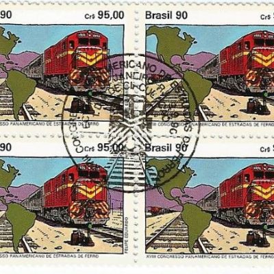 QC1696CBC - XVIII CONGRESSO PANAMERICANO DE ESTRADAS DE FERRO - RIO DE JANEIRO - 1990 - CBC