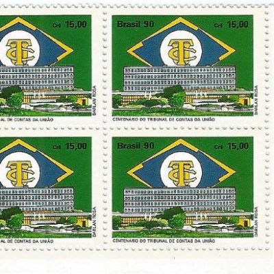 QC1711MINT - CENTENÁRIO DO TRIBUNAL DE CONTAS DA UNIÃO TCU - 1990 - MINT